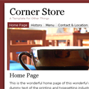 Corner Store - Template Screenshot