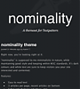 nominality - Template Screenshot