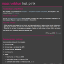 Hot Pink - Template Screenshot