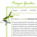 Prayer Garden - Template Screenshot