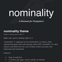 nominality - Template Screenshot